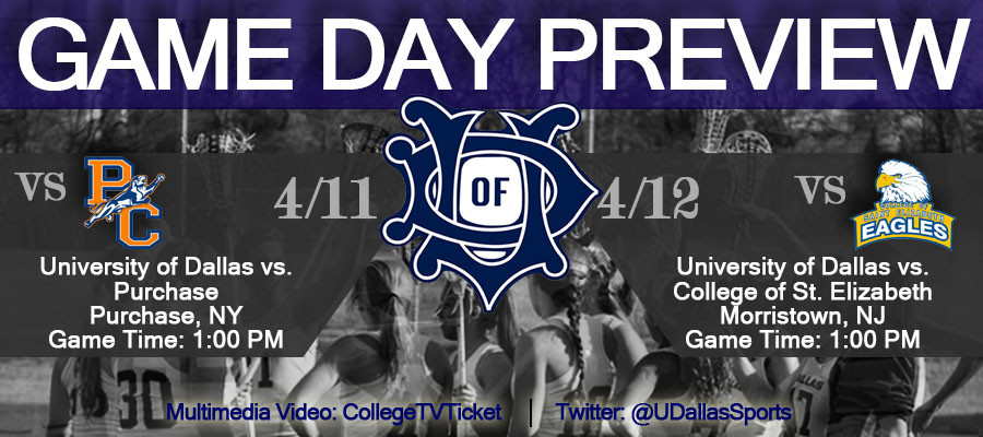 PREVIEW: Dallas at Purchase College (4/11) | College of St. Elizabeth (4/12)