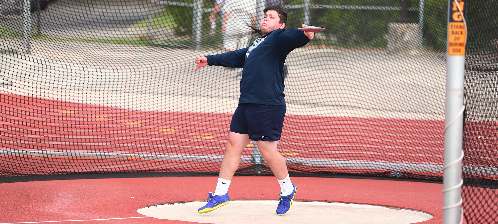 Carmona broke his own school record in the Hammer Throw on Friday at the SCAC Tournament.