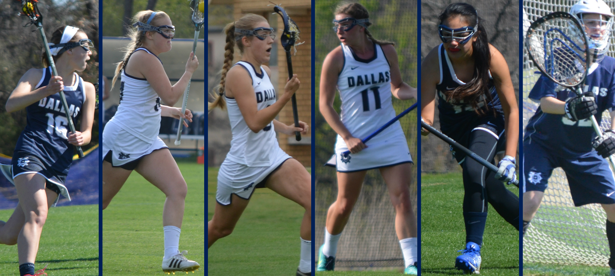 (Pictured L-R) Shinkle, Keever, Davis, Leite, Mohler, and Winlker earn spots on first annual IWLS All-Conference Teams.