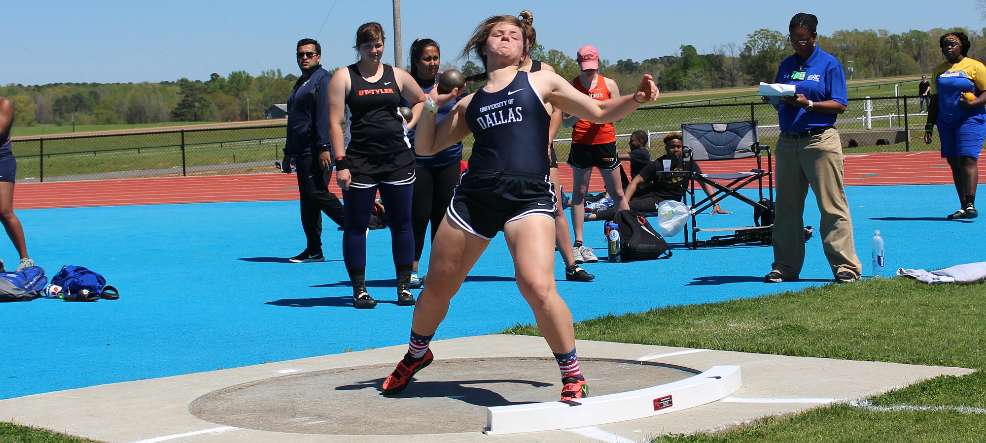 Hassink leads Crusaders with 1st Place Finish on Shot Put PR. Several others landed PR marks.