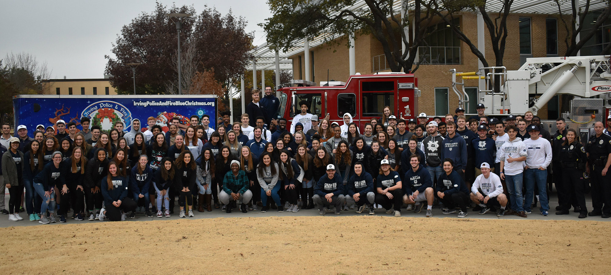 UDallas Athletics Provides Donations for Blue Christmas