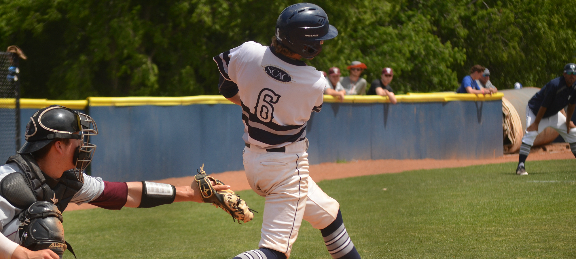 Scioli banged his team-leading 5th home run in game two. That tied the game for the Crusaders a second time.