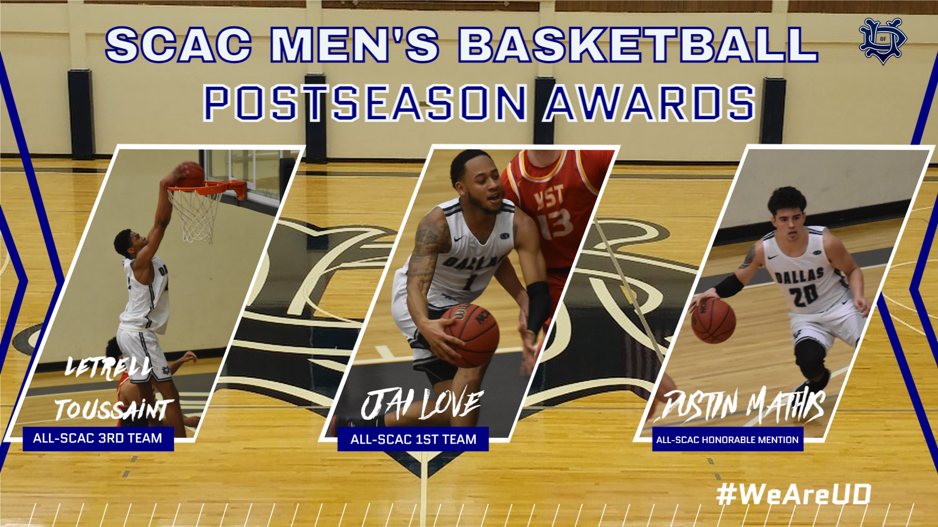 Love Headlines All-SCAC Honors with 1st Team Selection; Toussaint tabbed 3rd Team