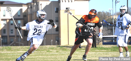 O'Connor, Sporleder tally four goals apiece, as Men's Lacrosse nets first victory of season with 16-4 home win over Oklahoma State University