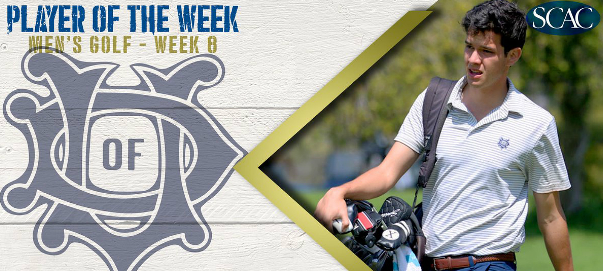 Montalvo Captured SCAC Men's Golfer of the Week after Great Performance