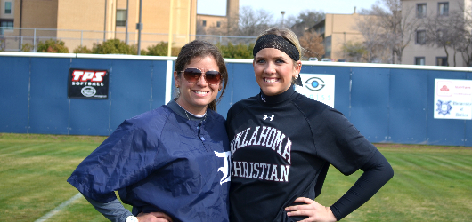 Softball comes 'full circle' for Coach Conner and her sister Taylor Mosher, as Oklahoma Christian University pays visit to Dallas Softball on Thursday