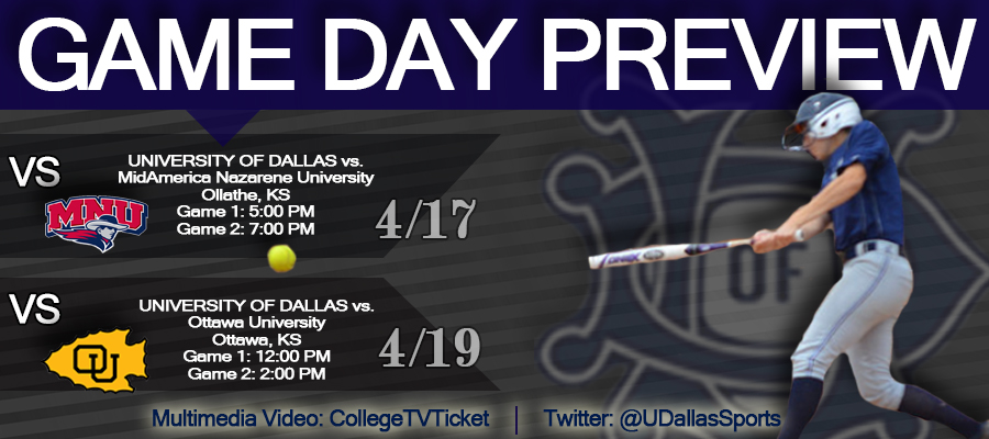 PREVIEW: Dallas at MidAmerica Nazarene (Cancelled) | at Ottawa University (4/19; DH)