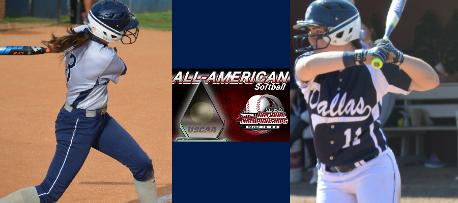 Begle and Finch Achieve 1st Team; Quartet of Softball Players on USCAA All-American Teams
