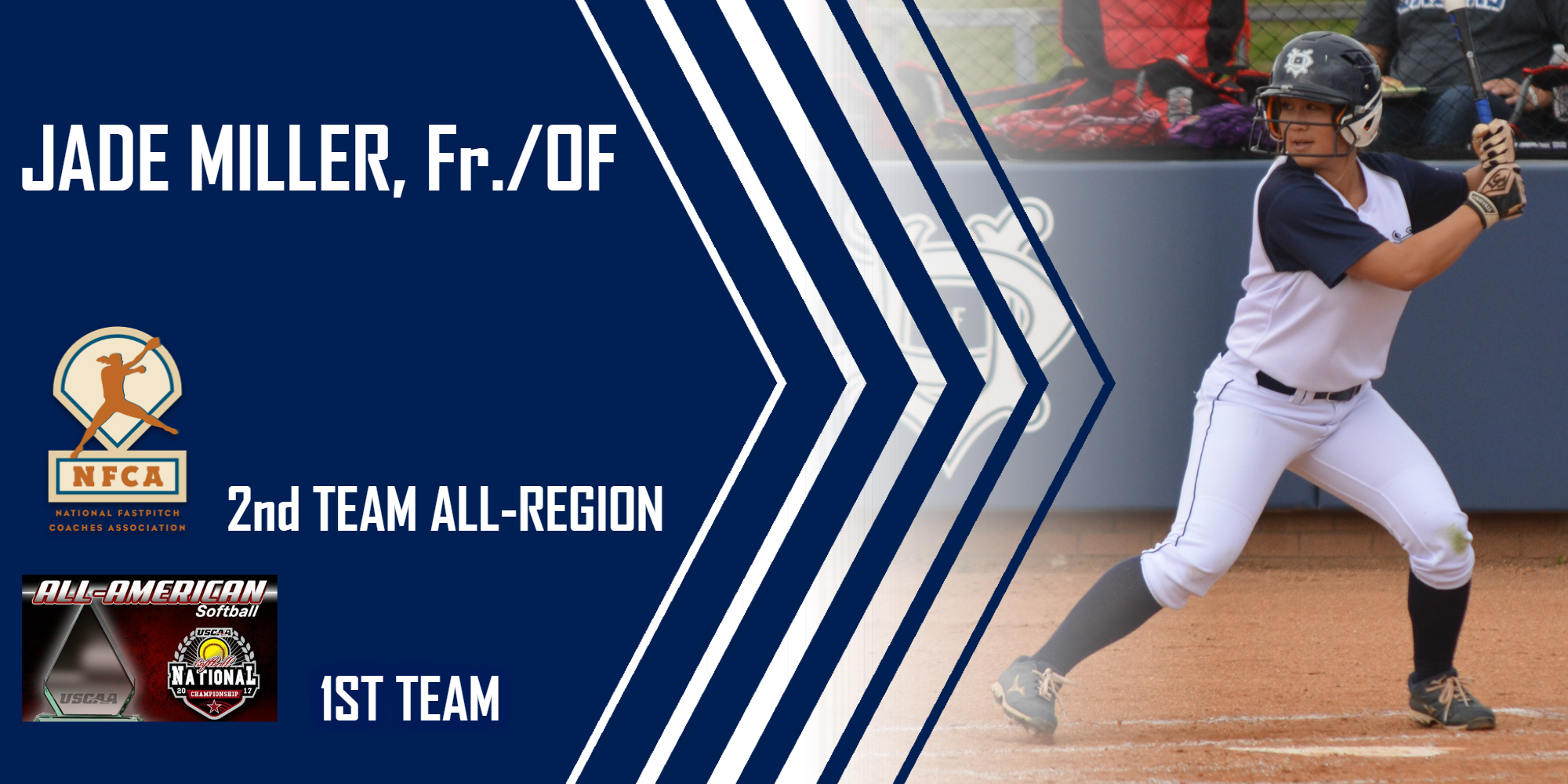Miller adds on to her impressive postseason accolades after a strong first season with the Crusaders.