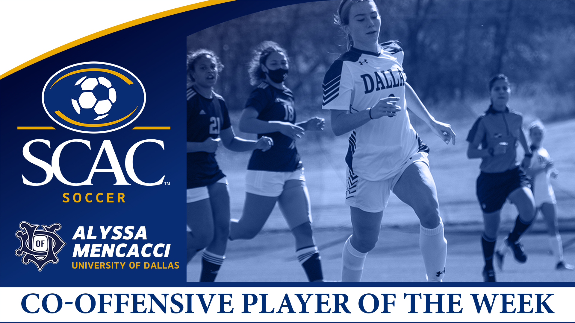 Mencacci Captures SCAC Women's Soccer Co-Offensive Player of the Week (Interview Updated)