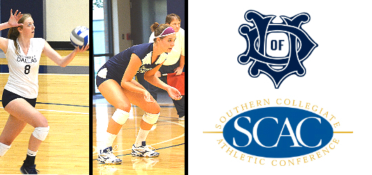 Caples, Wohldmann represent University of Dallas on All-SCAC Volleyball 'Second Team'