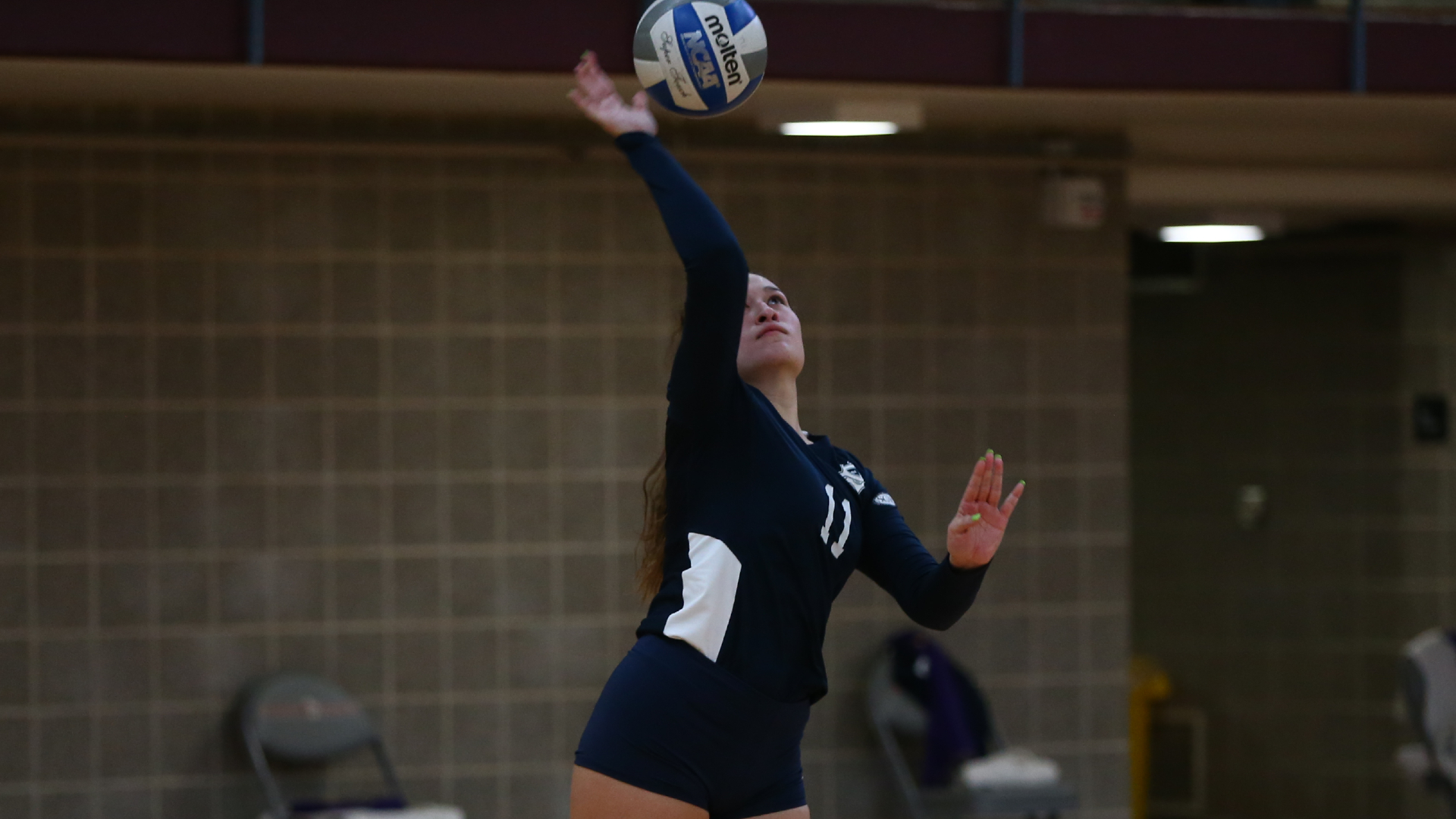 UD Volleyball Splits Competitive Saturday at Centenary College